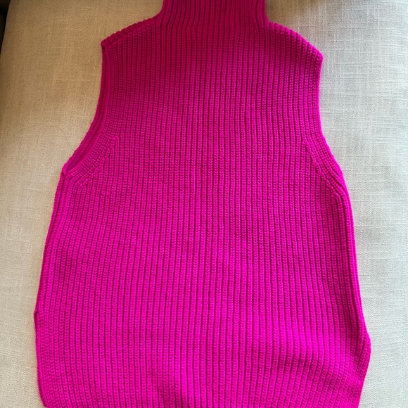 Zara Sweaters Zara Pink Vest Poshmark